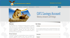 Desktop Screenshot of gifsmicrofinance.com