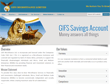 Tablet Screenshot of gifsmicrofinance.com